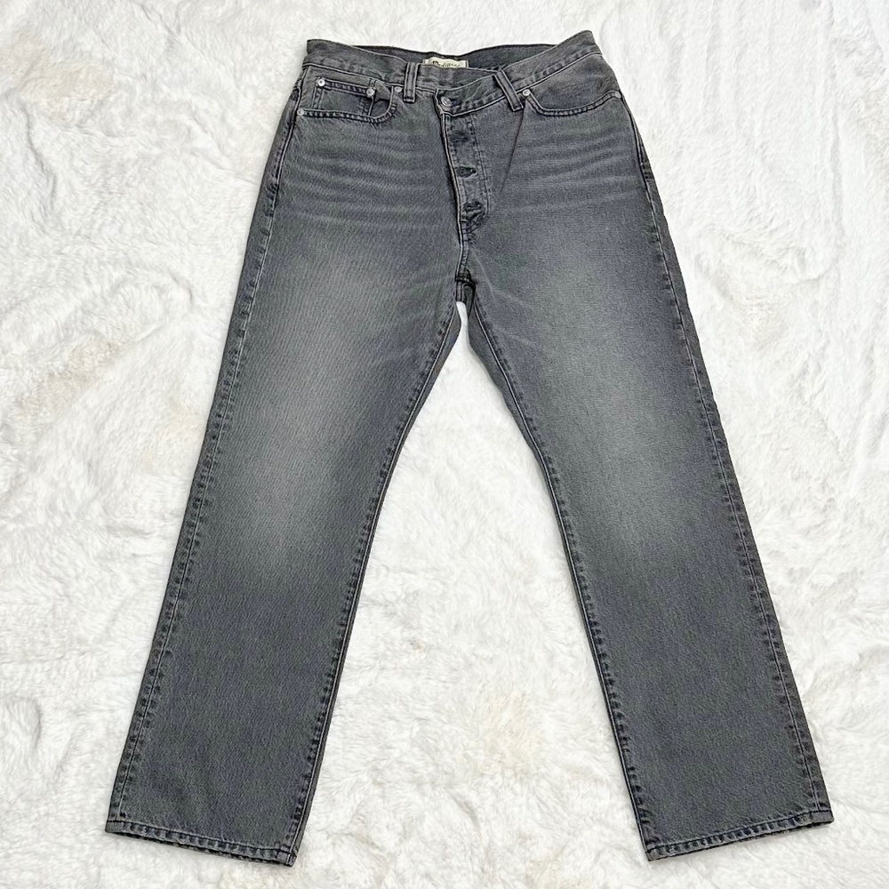 Madewell Gray Wide Leg Jeans